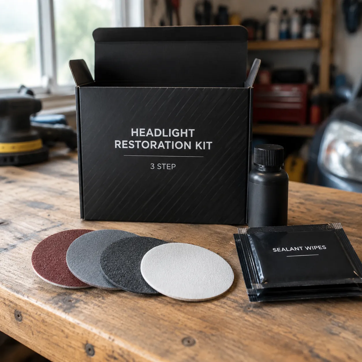 Headlight Restoration Kit, Complete