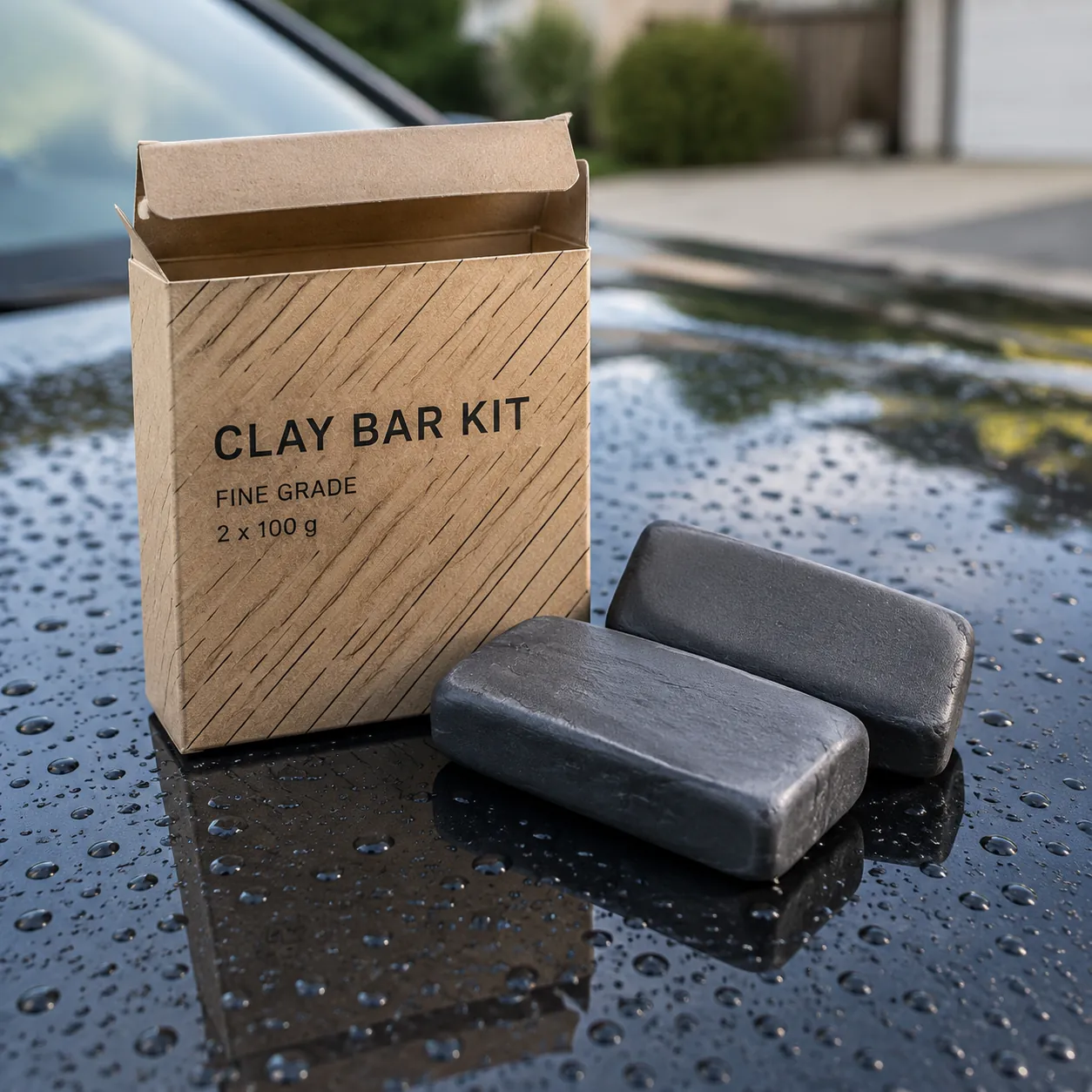 Clay Bar Kit, 2 Bars + Lube