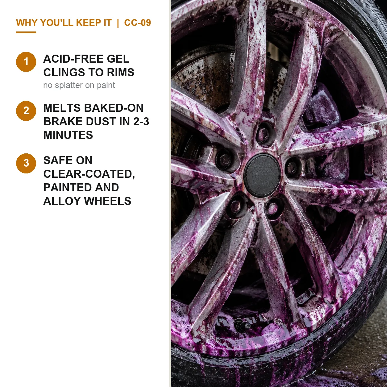 Wheel & Tire Cleaner Gel, 500 ml