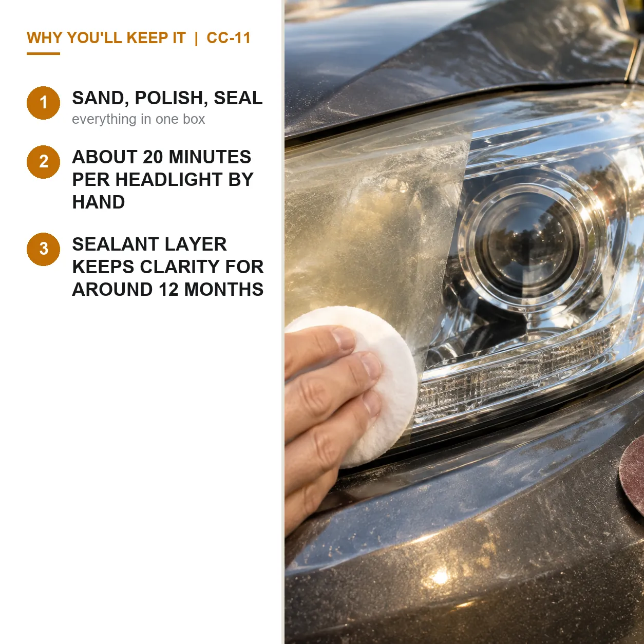 Headlight Restoration Kit, Complete
