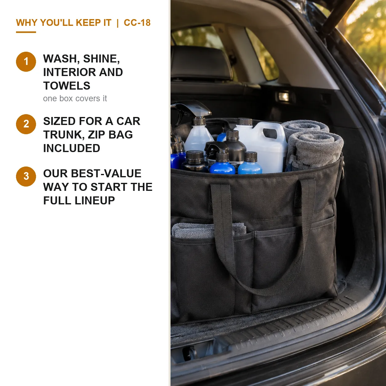 Trunk Detailing Kit, 9-Piece Starter Set